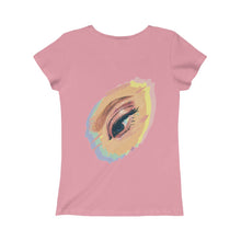 Load image into Gallery viewer, eye shadow offset tee (girls)
